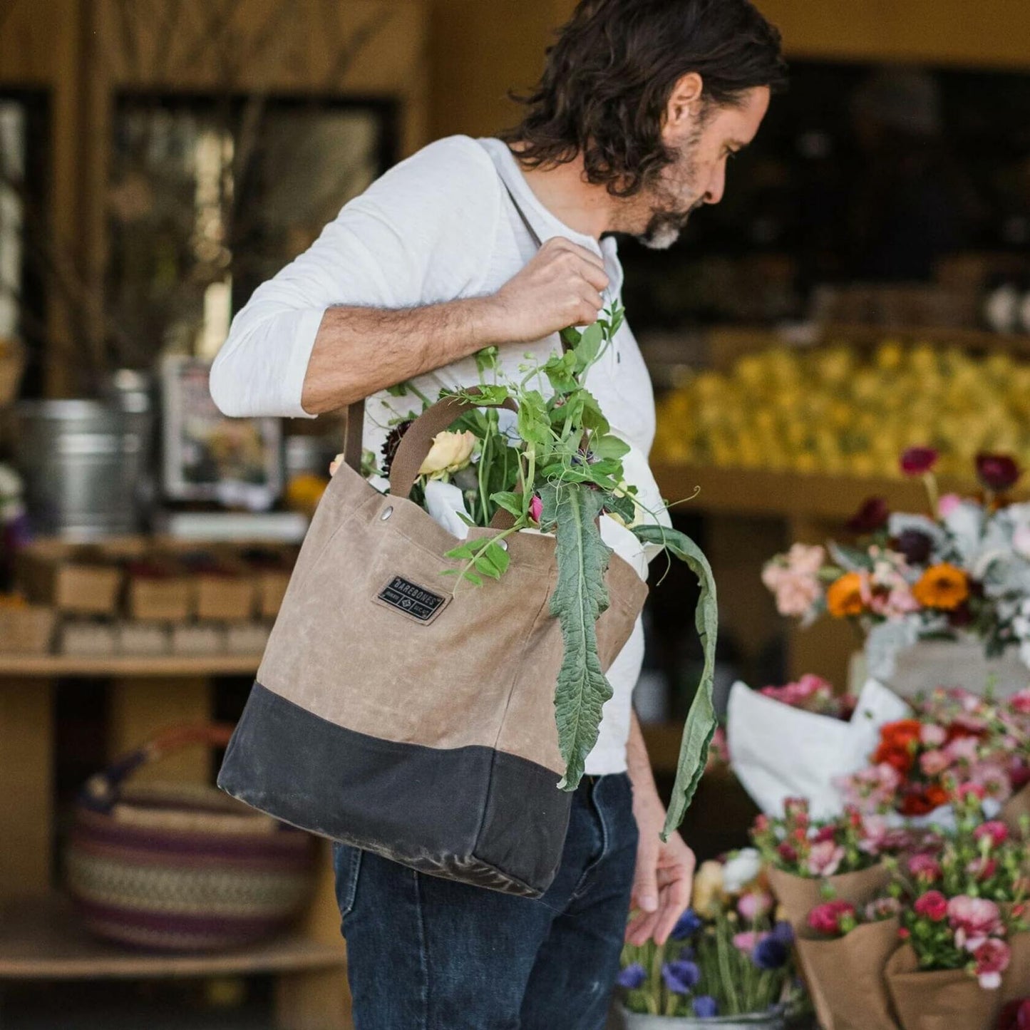 Barebones Neelum 16L Market Tote Bag - NEW