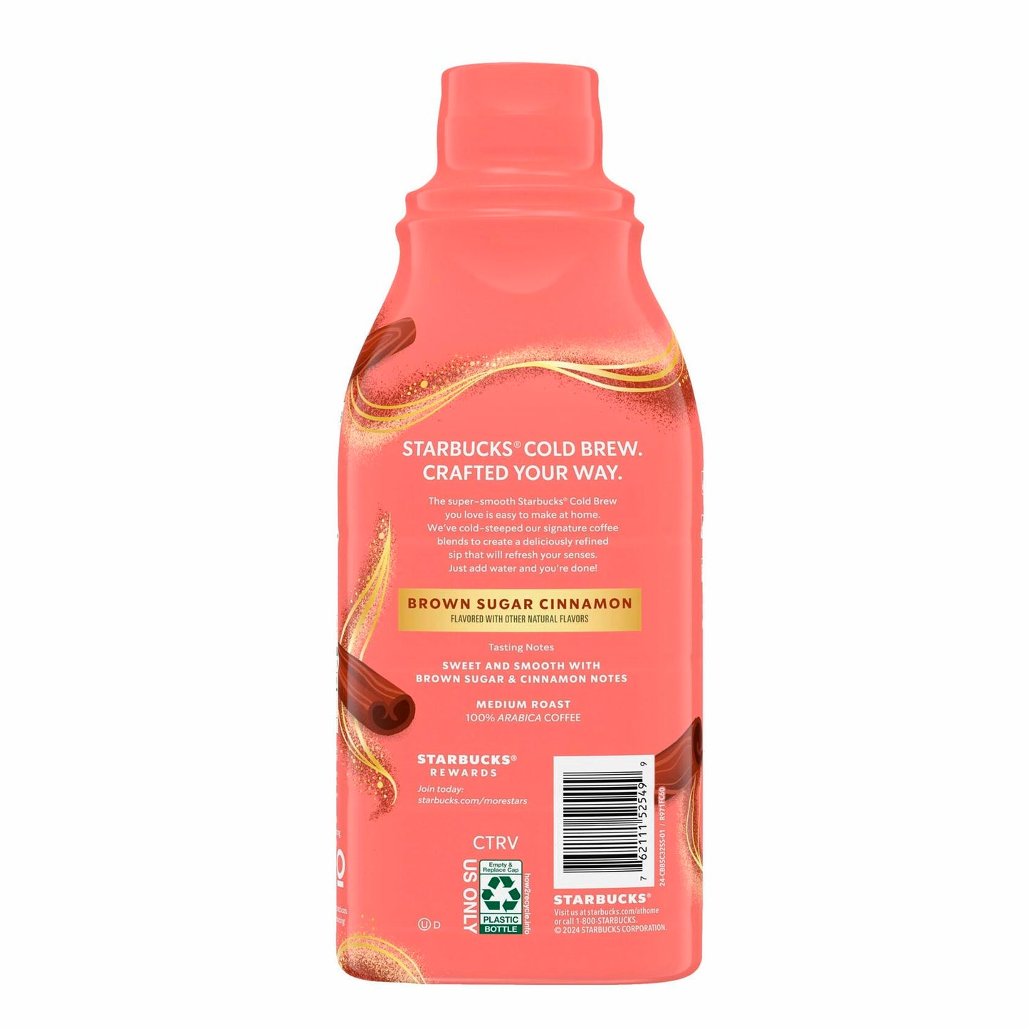 BB02/25 Starbucks Brown Sugar Cinnamon Cold Brew Concentrate 32oz New Sealed