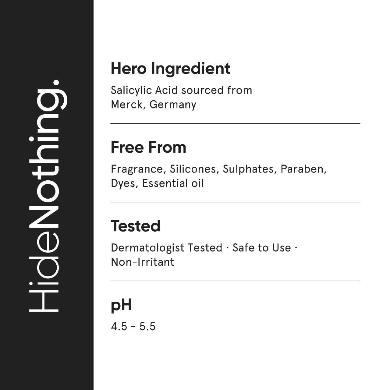 Minimalist 2% Salicylic Acid Face Wash for Oily Acne Prone Skin 100ml
