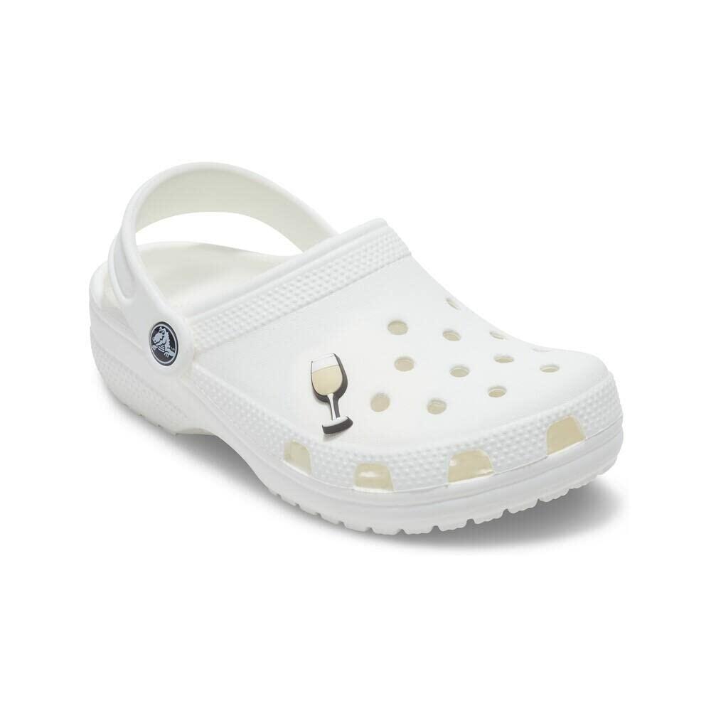 Crocs Jibbitz Drink Shoe Charms White Wine Glass Unisex Adult