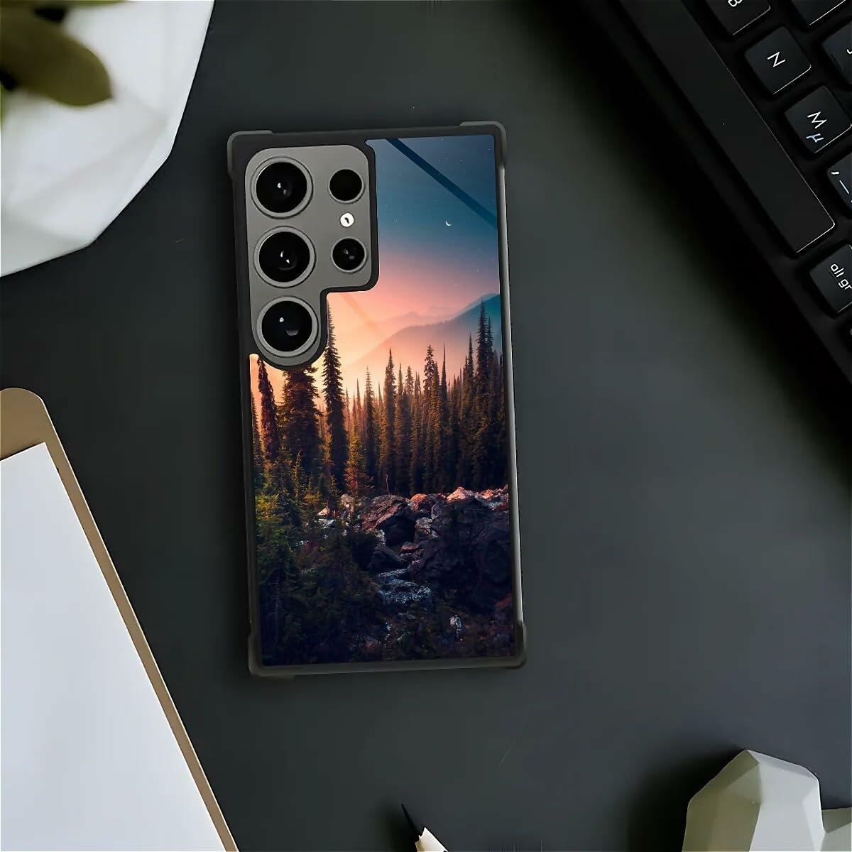 Goodsprout Compatible with Samsung Galaxy S24 Ultra Case, Mountain Dreams Tree