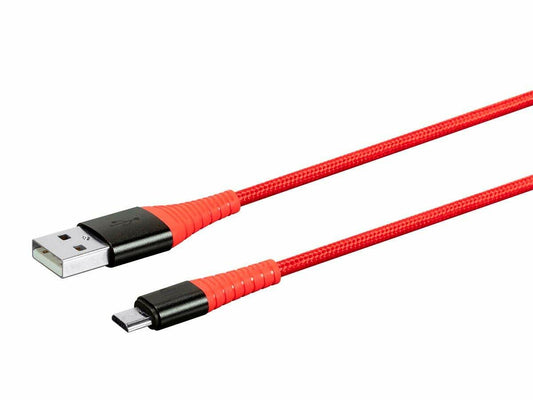 Monoprice USB 2.0 Micro Type-B to Type-A Charge & Sync Cable 3ft Nylon-Braid