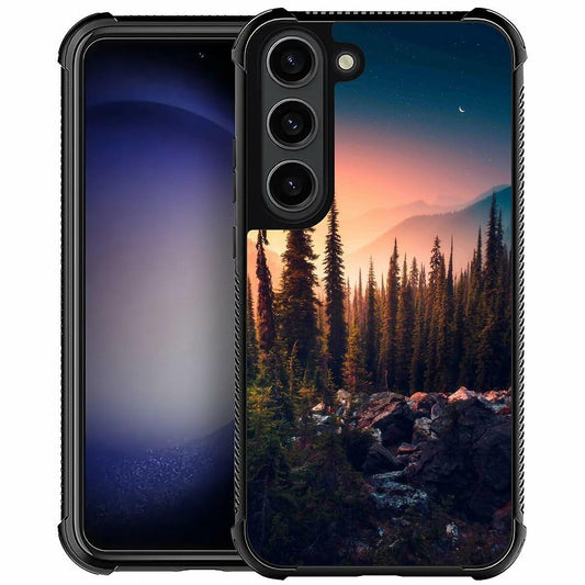 Goodsprout Compatible with Samsung Galaxy S23 Case,Mountain Dreams Tree Pattern