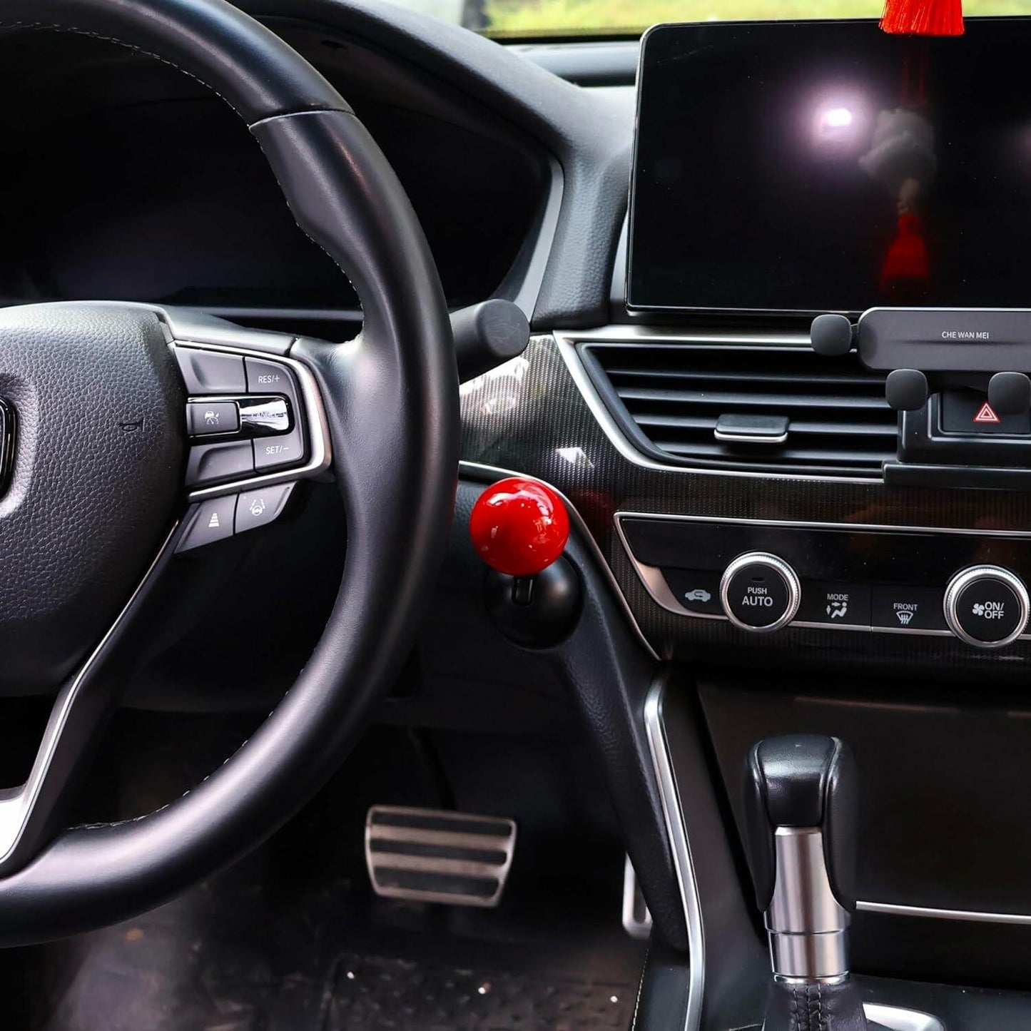 Car Push to Start Button Rocker Car One Button (Red)