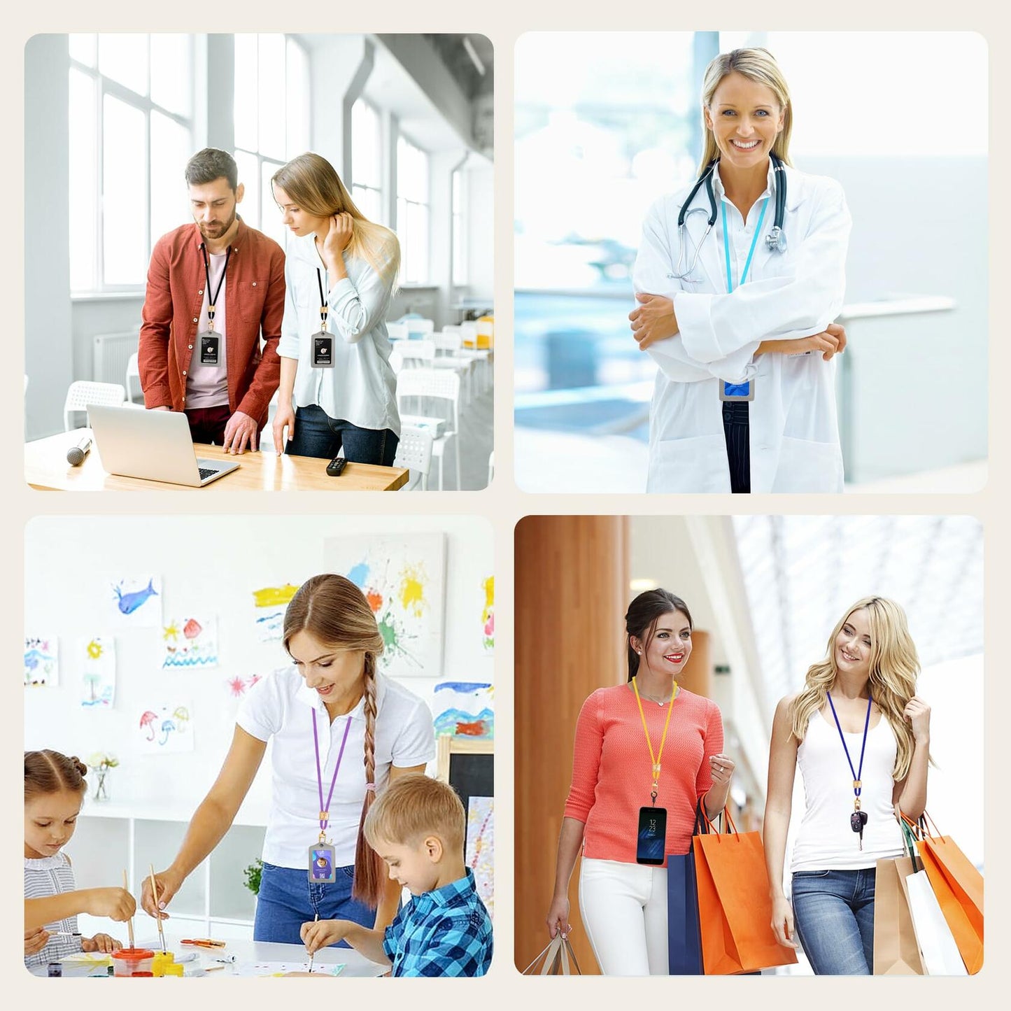 Fishent Lanyard, Cute Neck Lanyards for Keys ID Badges Holder Teacher Lanyard,