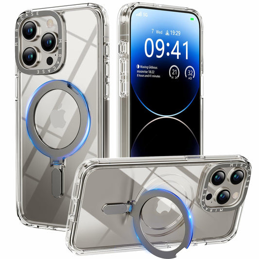 Miracase Designed for iPhone 15 Pro Case with Built-in Kickstand [Compatible