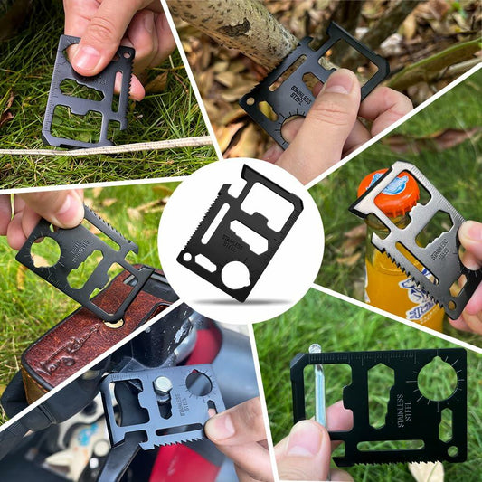 18 in 1 Multi Tool Black Stocking Stuffers Gifts for Men Dad