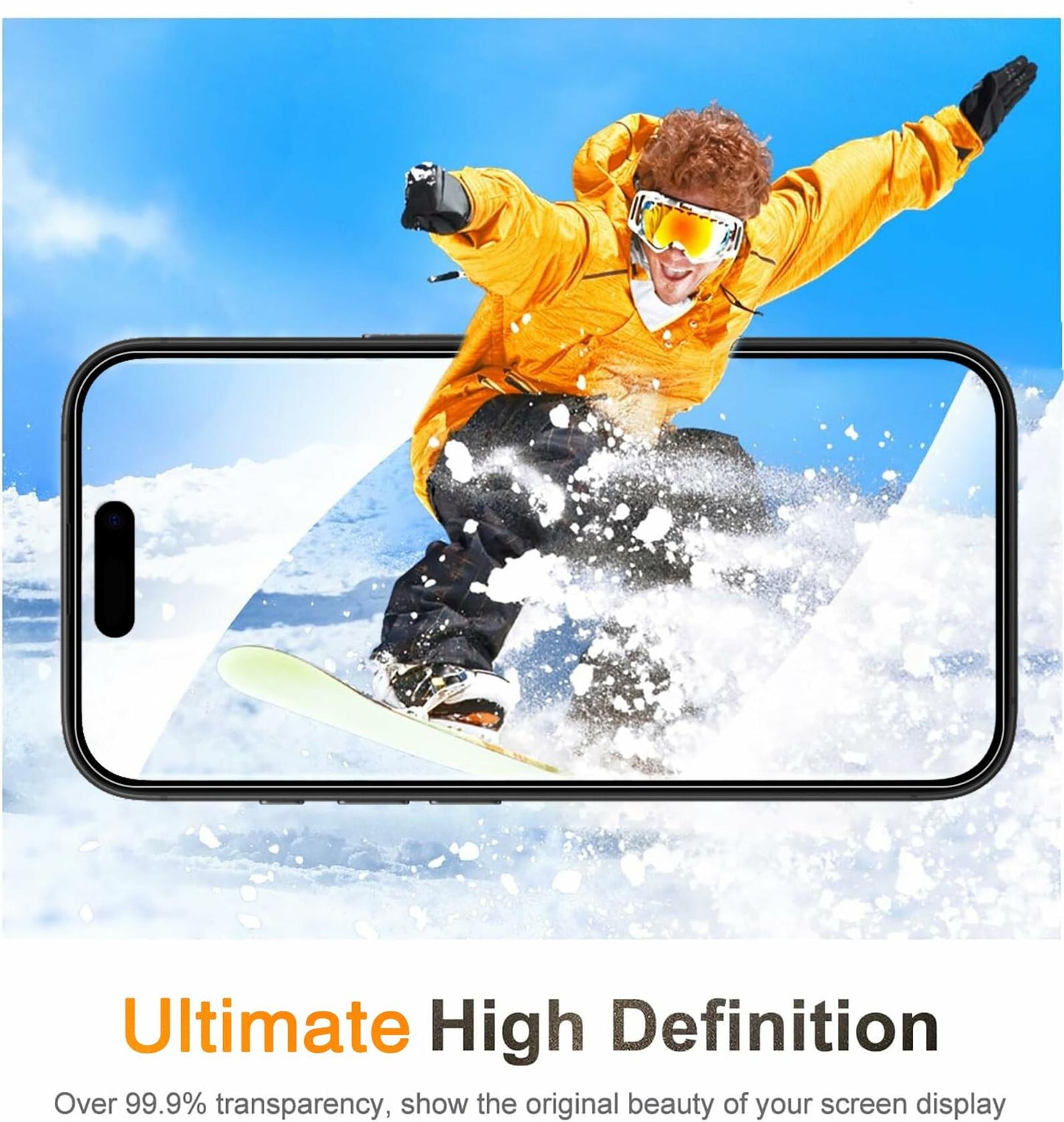 Wiaocit 3 Pack Tempered Glass Screen Protector for iPhone SE 4 - Clear