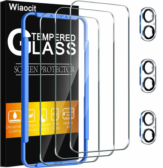 Wiaocit 3 Pack Tempered Glass Screen Protector for iPhone SE 4 - Clear