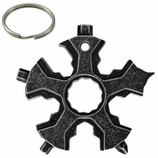 KeyChain MultiTool 18-in-1, Hex Key Allen Wrench Outdoor Multi Tool All in One