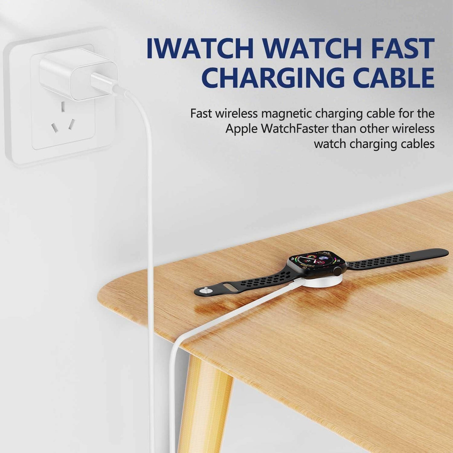 Susnwere Fast Charger for Apple Watch with 20W USB-C Block, SE/8/7/6/5/4/3/2/1