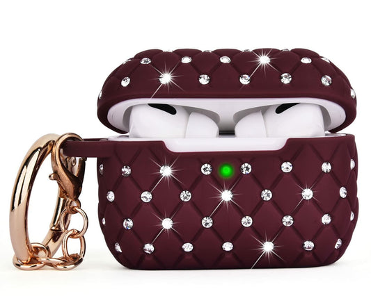 CAGOS AirPods Pro Case Bling Crystal Sparkle Protective Cover Cute