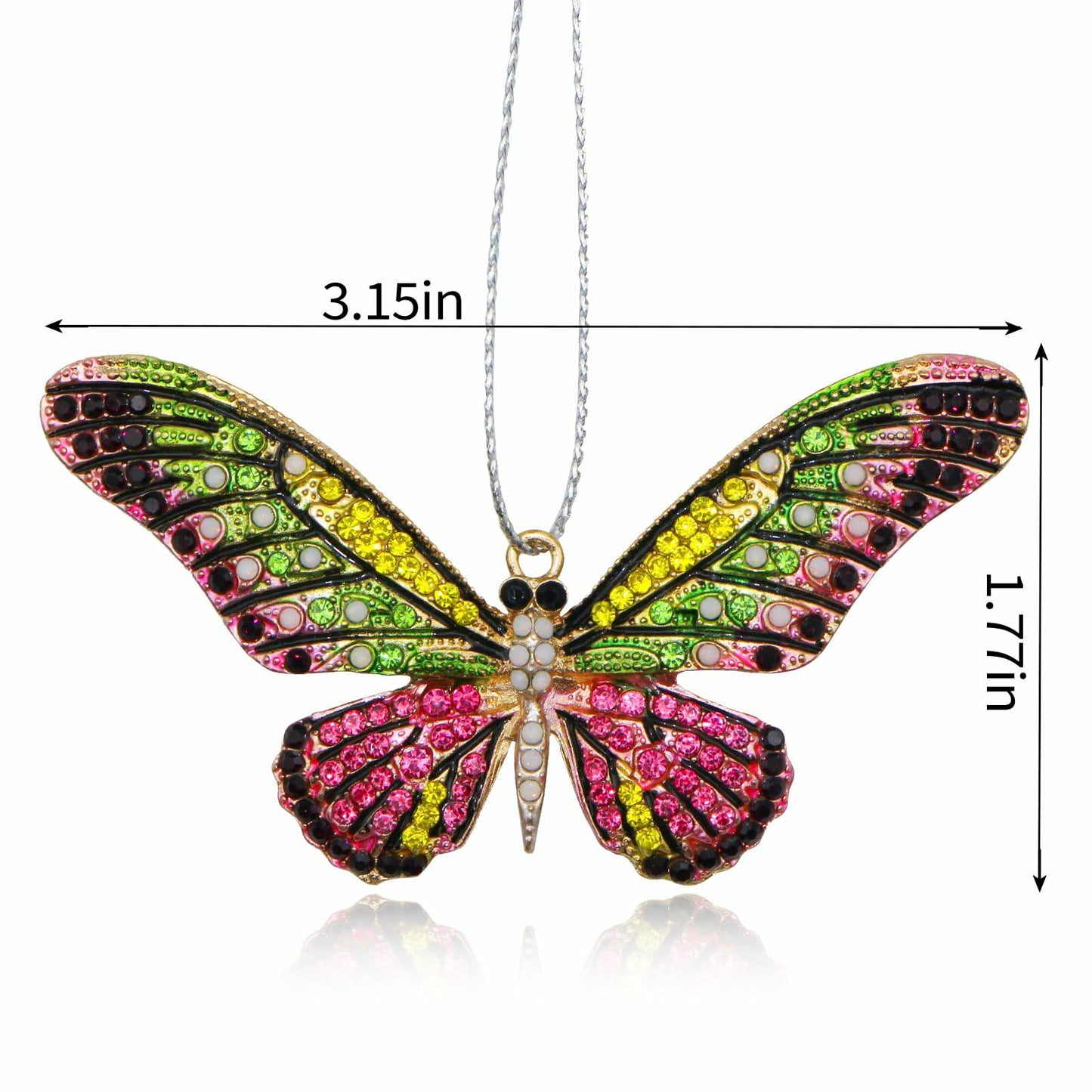 Colorful Butterfly Christmas Ornaments Tree Charms - New - Single Unit