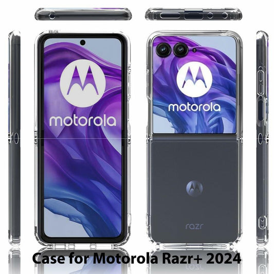 Sucnakp Clear TPU Case for Motorola Razr+ 2024 with TPU Bumper – YKL Clear