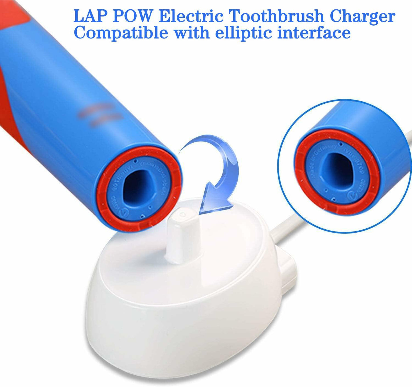 LAP POW Replacement Charger for Oral-B Electric Toothbrush – Model XT-3757