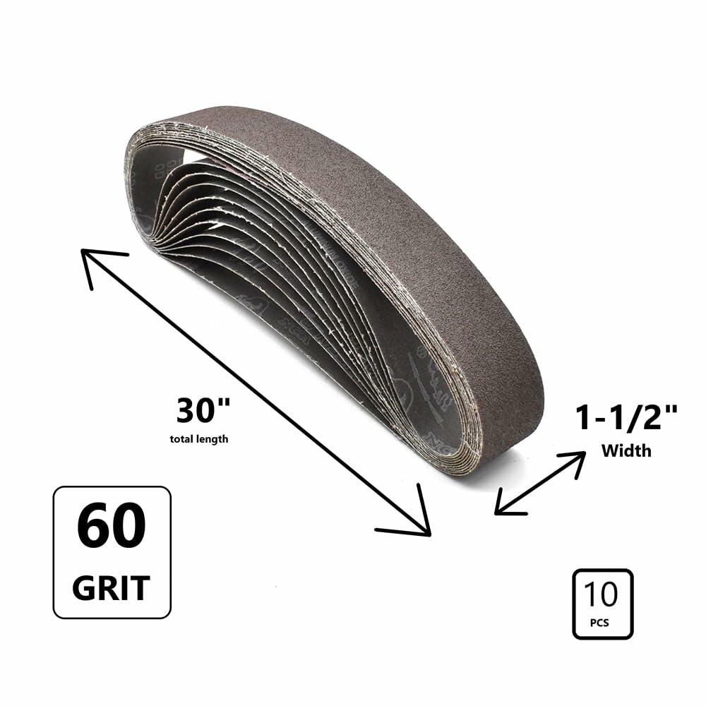 Specialty Diamond HPG60 1.5x30in Sanding Belt 60 Grit Aluminum Oxide New