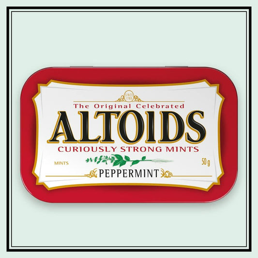 Altoids Peppermint Mints 1.76 oz Tins – Pack of 12