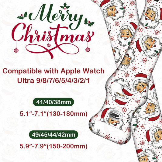 Holiday Watch Band for Apple Watch – Xmas/Halloween, All Sizes, Series 3–10