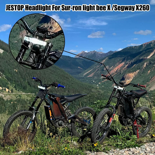 JESTOP LED Headlight Kit for Sur-Ron Segway Black Plug & Play