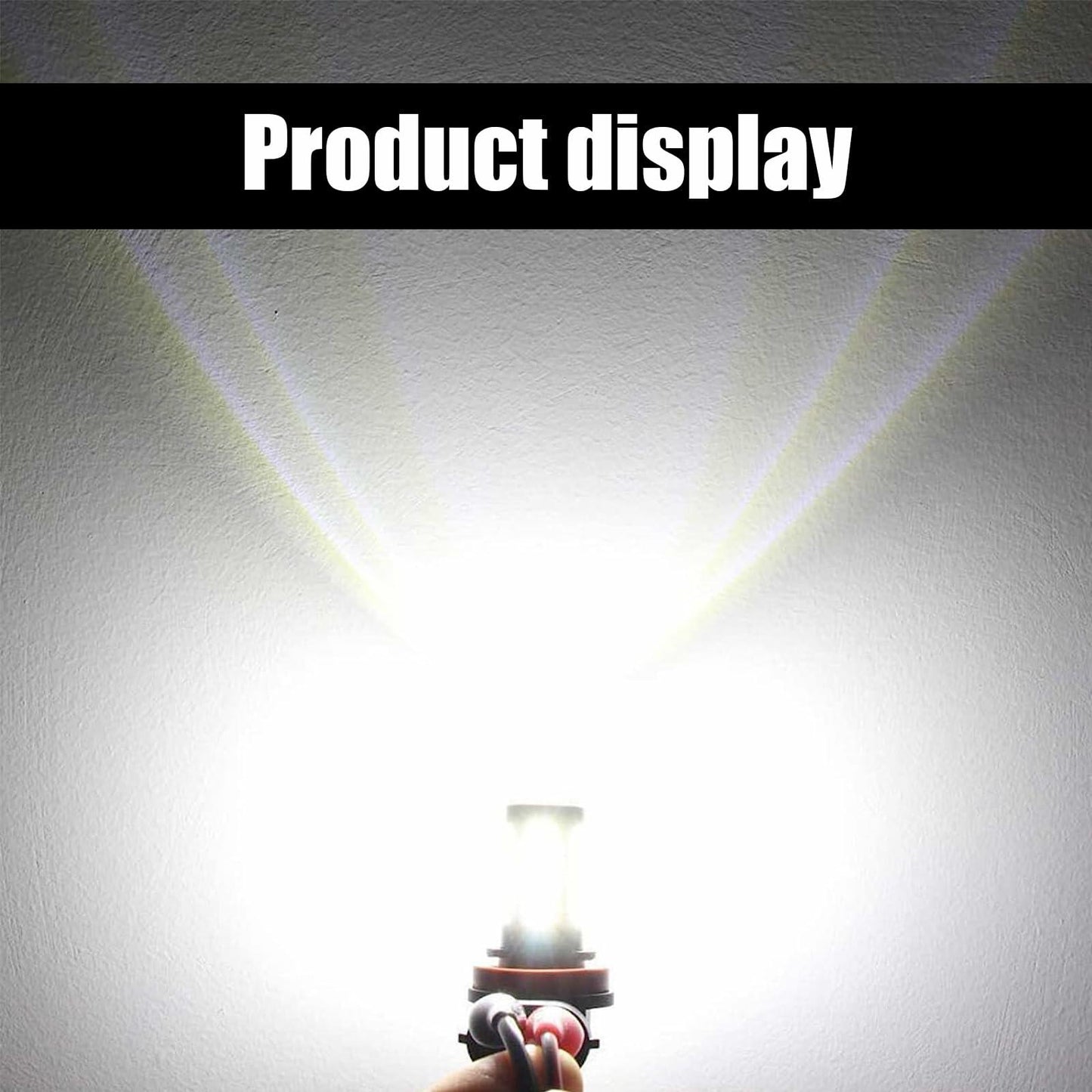 GKmow 2-Pack 9006 LED Fog Light Bulbs 6500K White 2800 Lumens Super Bright