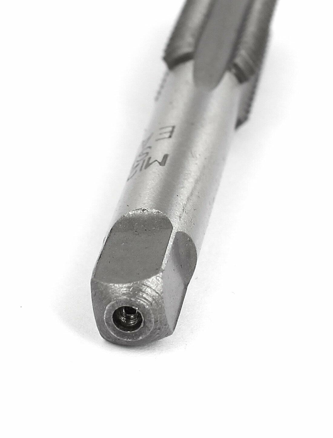 uxcell 3 Pcs M12x1.75mm Metric Hand Taps 12mm 4 Flutes Straight Screw Thread