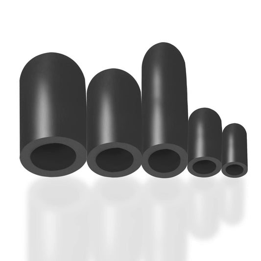 Topomatic 80PCS Vacuum Hose Caps Set, 6 Sizes Black Rubber Automotive Caps
