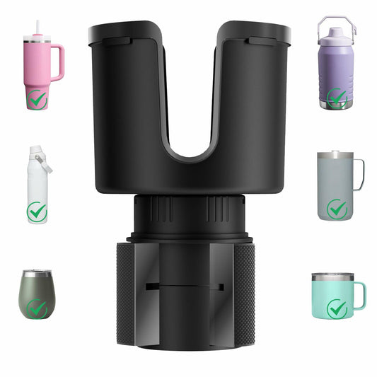 SEIRMEP Car Cup Holder Expander Adjustable Base Fits YETI 14oz-46oz Ramblers