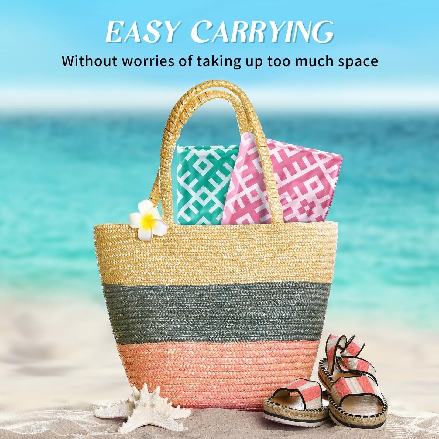 2 Pack Adult 4-in-1 Pool Floats, Inflatable Multi-Purpose Pool Floaties