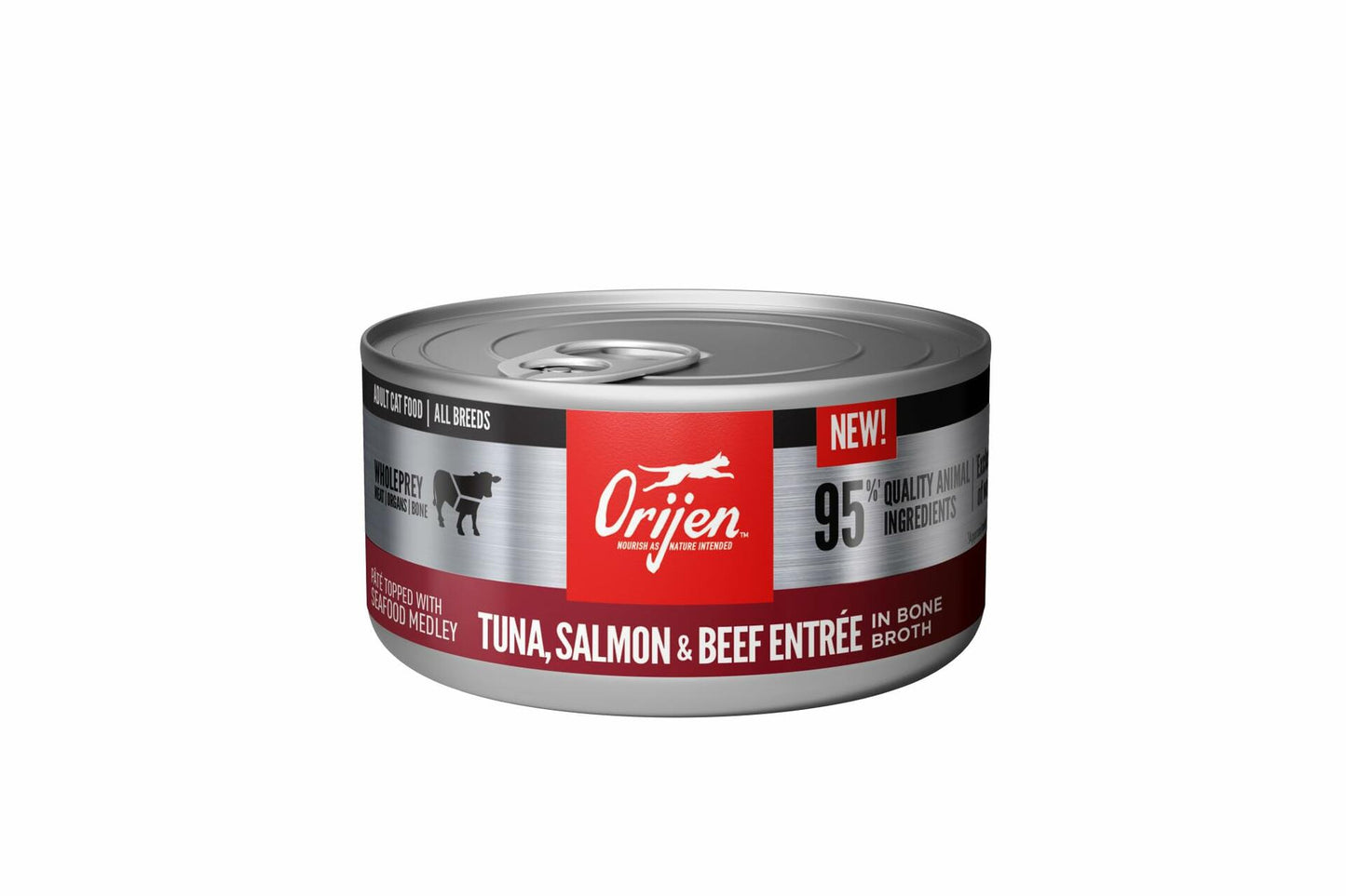 BB01/27 ORIJEN Tuna Salmon Beef Adult Wet Cat Food 3oz Case of 24 WholePrey