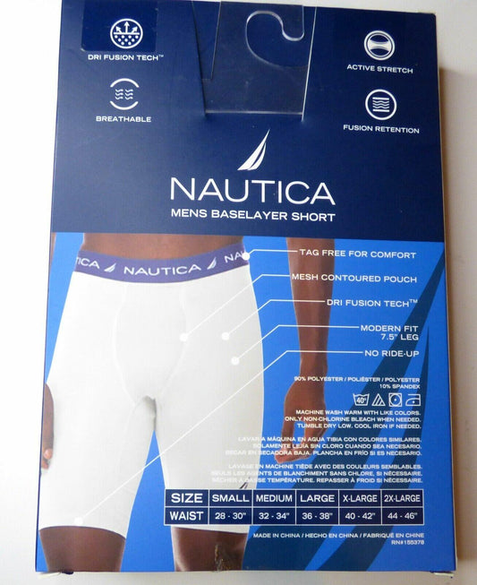Nautica Men's 3 Pack Small Cotton Stretch Classic Boxer Briefs Underwear