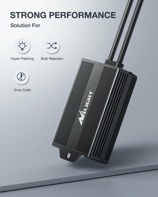 Nilight 2504/PSX24 LED CANbus Decoder Harness Anti-Flicker Resistor Pack 2