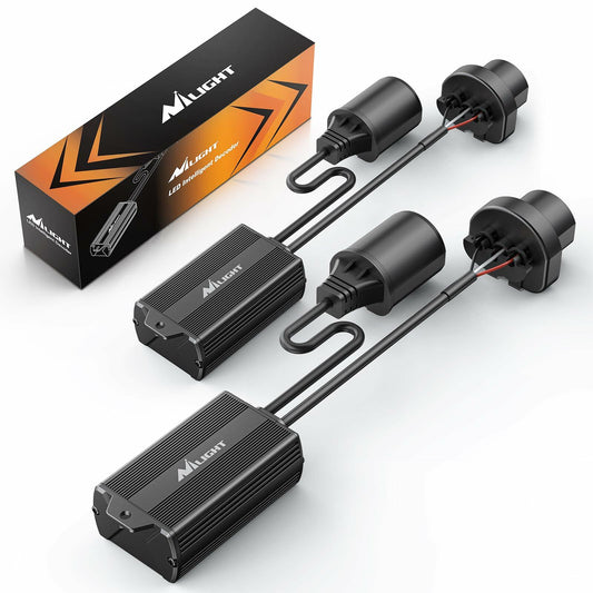 Nilight 2504/PSX24 LED CANbus Decoder Harness Anti-Flicker Resistor Pack 2