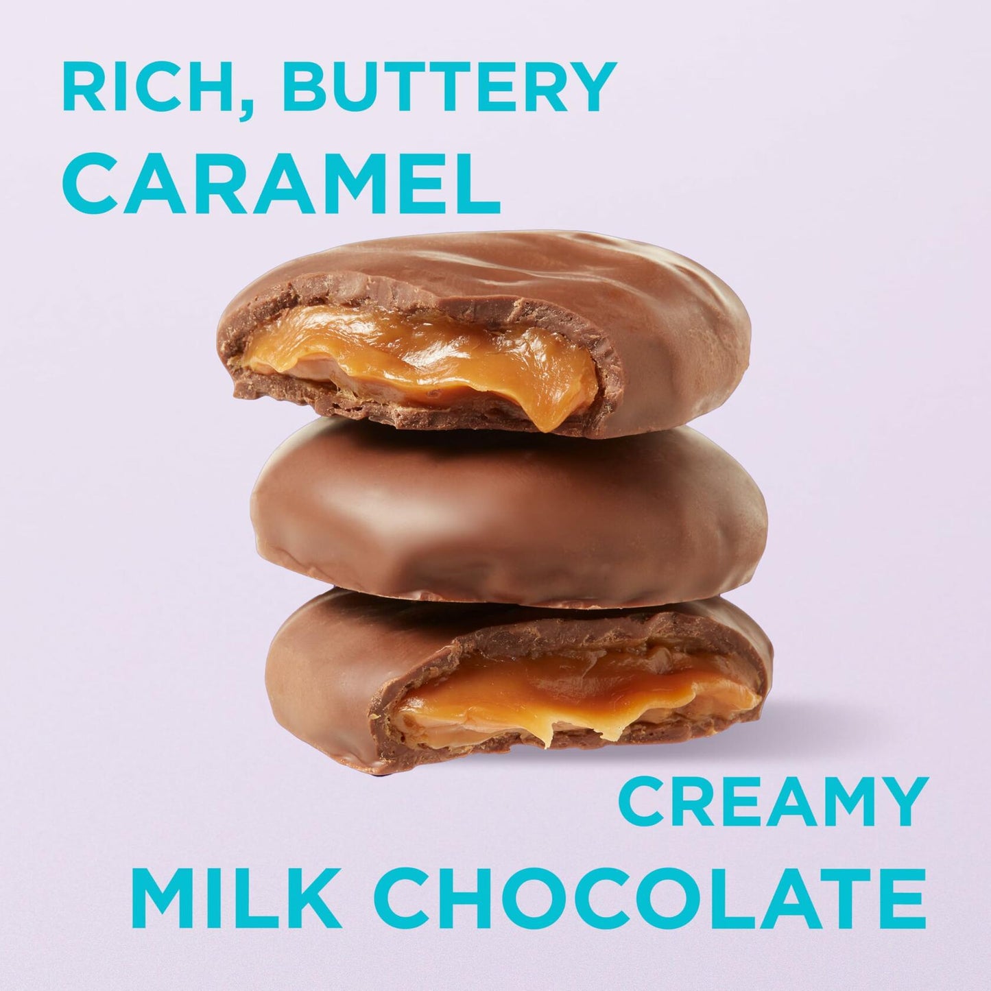 BB08/25 Russell Stover Caramel Milk Chocolate Easter Egg 1.3oz Pack of 18