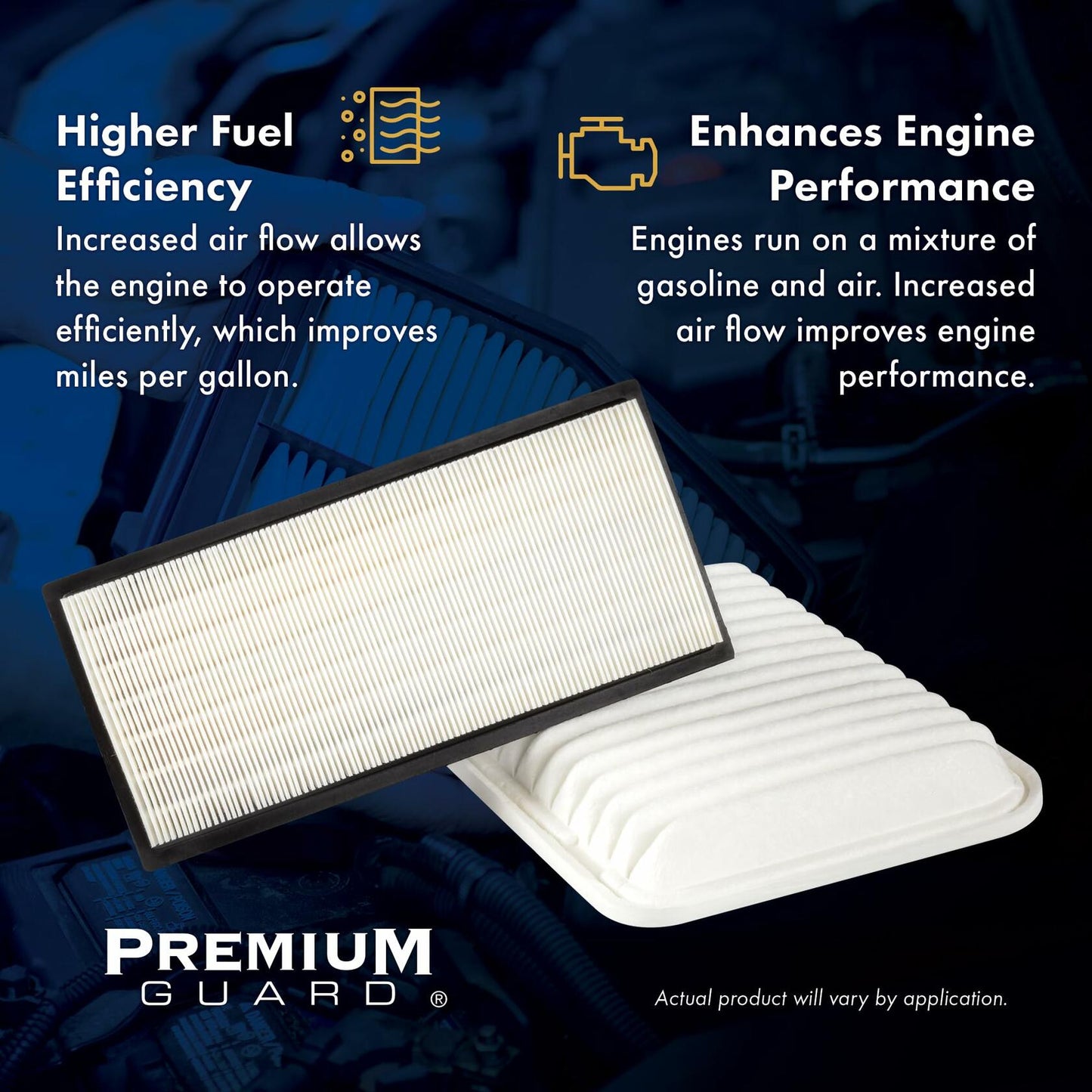 PG Engine Air Filter PA6145 - Fits Cadillac SRX 2012-2016, Saab 9-4X 2011