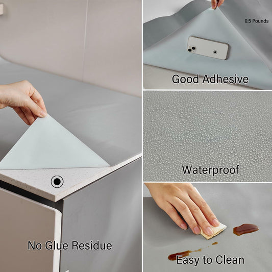 LONGYONG Contact Paper Waterproof Peel & Stick Wallpaper 11.8x394in Removable