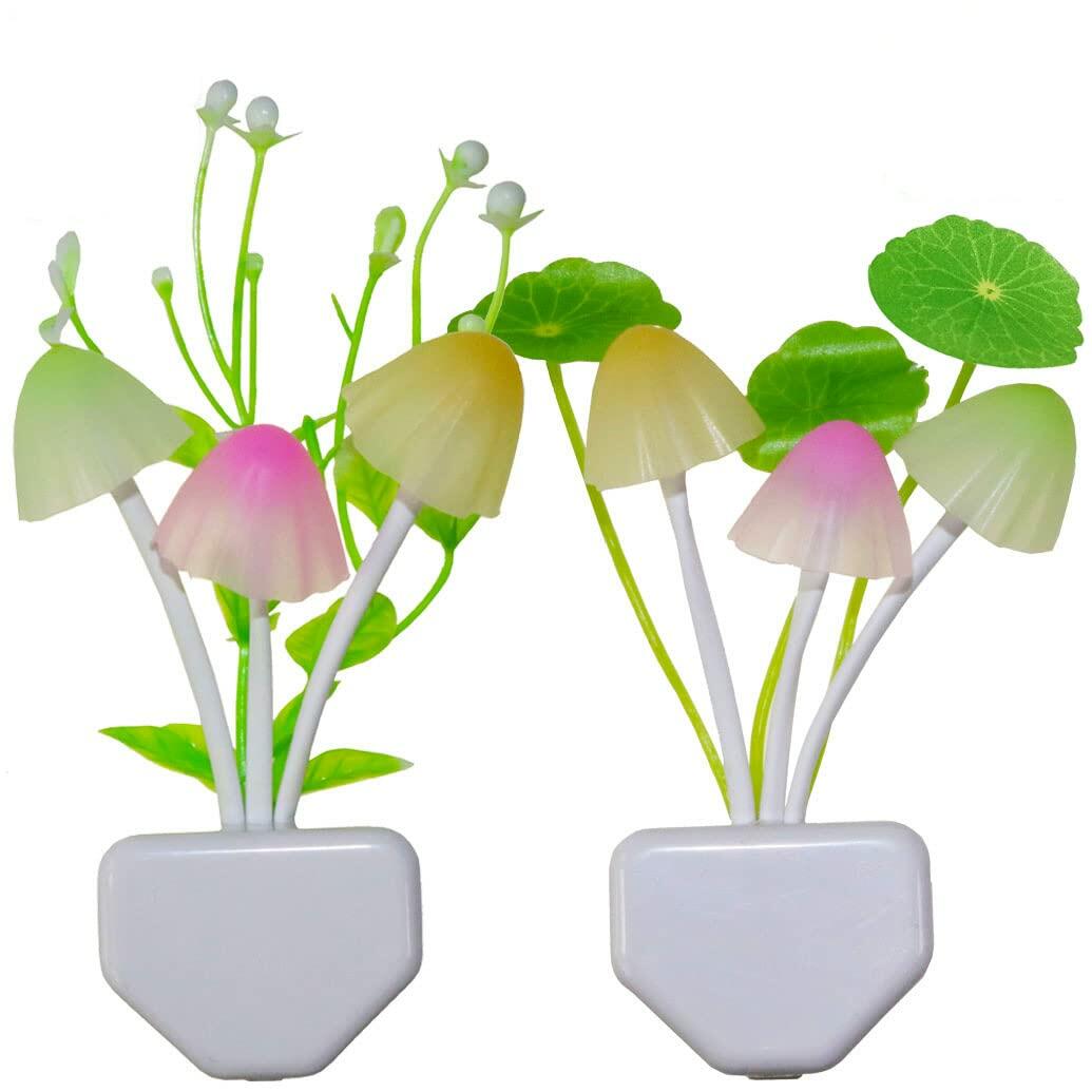 AUSAYE LED Mushroom Night Light Color Change Sensor Plug-in 1 Pack
