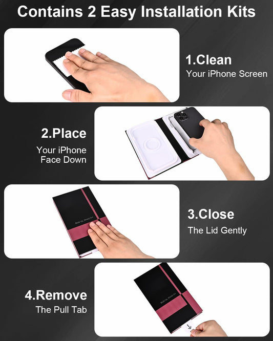 pocamax iPhone 16 6.1" Tempered Glass Screen Protector 2-Pack