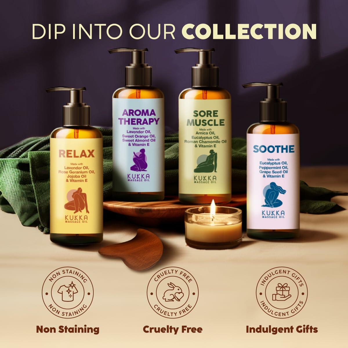 Kukka Aromatherapy Massage Oil Lavender Orange Natural SPA Relaxing 6.76oz