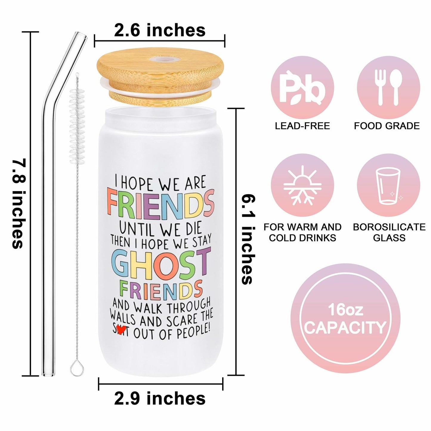 JSENGIFT Basket Set of 4 Christmas Friendship Gifts for Women Birthday