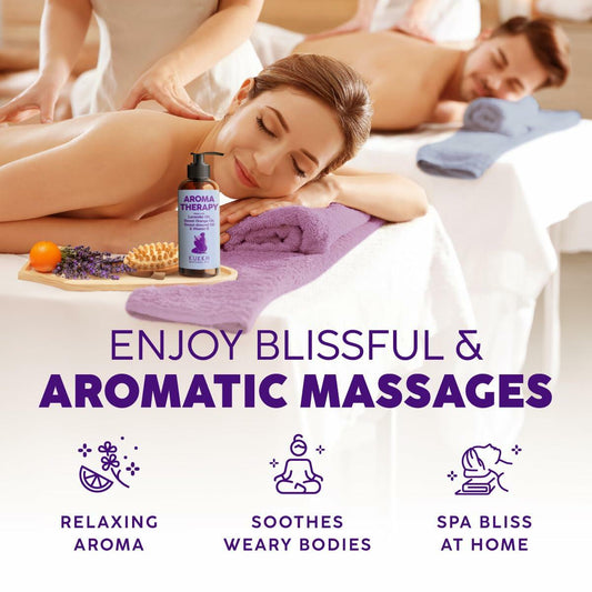 Kukka Aromatherapy Massage Oil Lavender Orange Natural SPA Relaxing 6.76oz