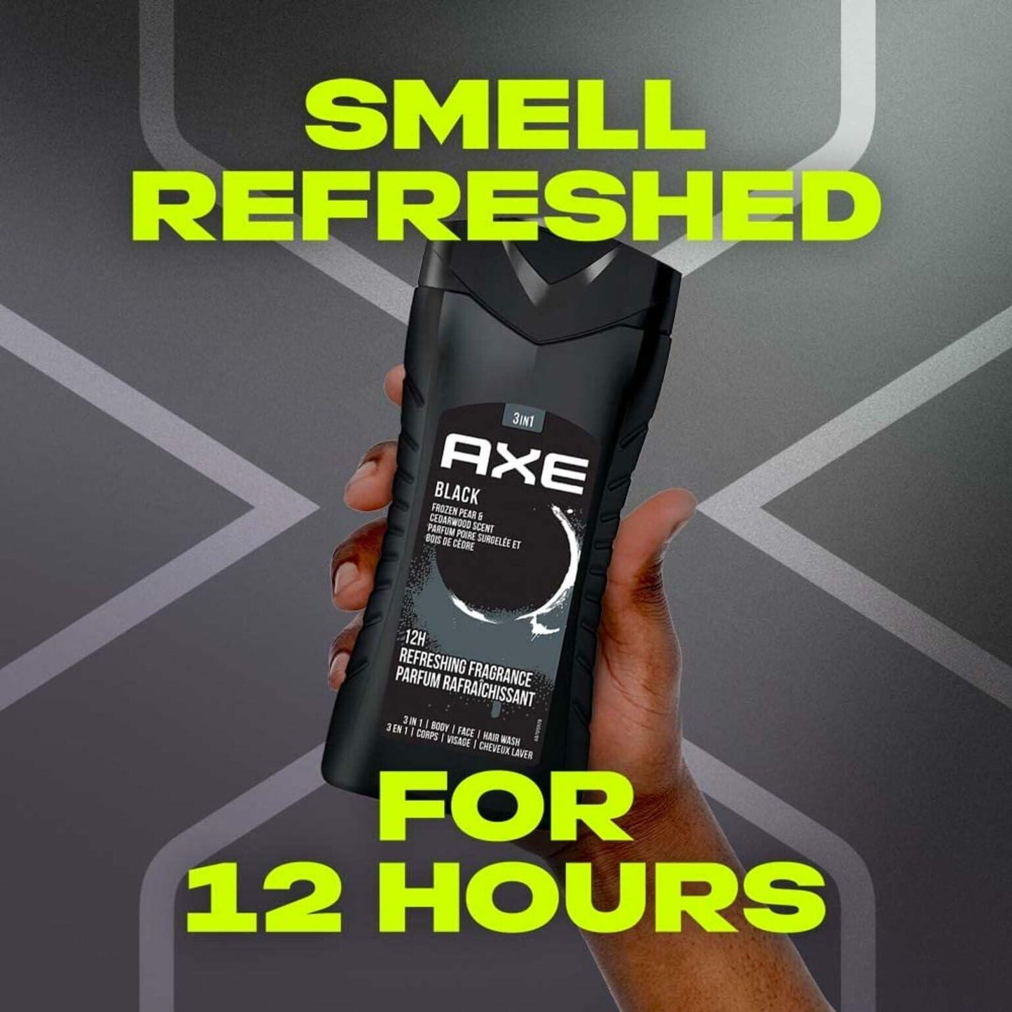 AXE Black 3-in-1 Body Face Hair Wash Frozen Pear & Cedarwood 8.4oz