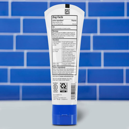 ACT Kids Anticavity Fluoride Toothpaste Bubble Gum Blowout 4.6 oz New