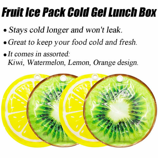 I Freezer Packs 4PCS Gel Ice Packs Reusable for Kids Cooler Lunchbox Pain Relief