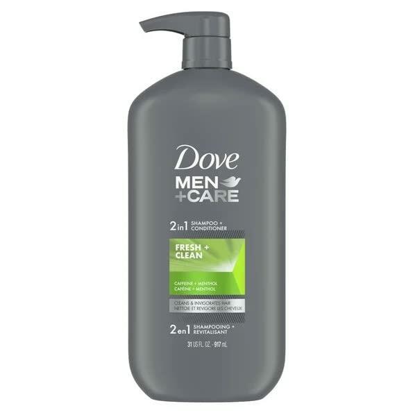Dove MEN+CARE 31oz 2-in-1 Shampoo & Conditioner Fresh+Clean with Caffeine