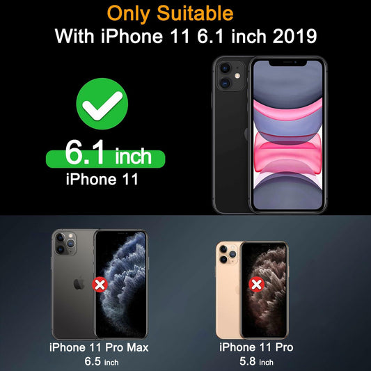 Milomdoi iPhone 11 Screen & Camera Protector 4 Pack, Tempered Glass