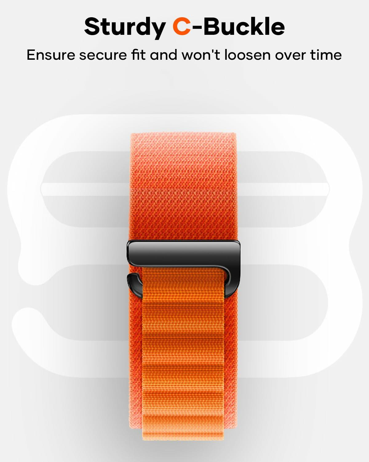 Nathlafu Galaxy Watch Ultra 47mm Band Rugged Alpine Loop Sport Strap