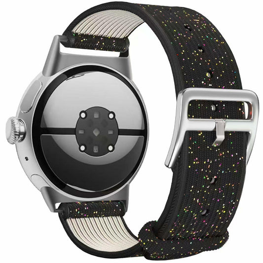 SKCC Nylon Bands for Google Pixel Watch 2 & 3 41mm Black Adjustable