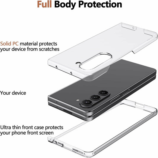 Clear Case Samsung Galaxy Z Fold 6 Ultra-thin Transparent Hard PC Cover