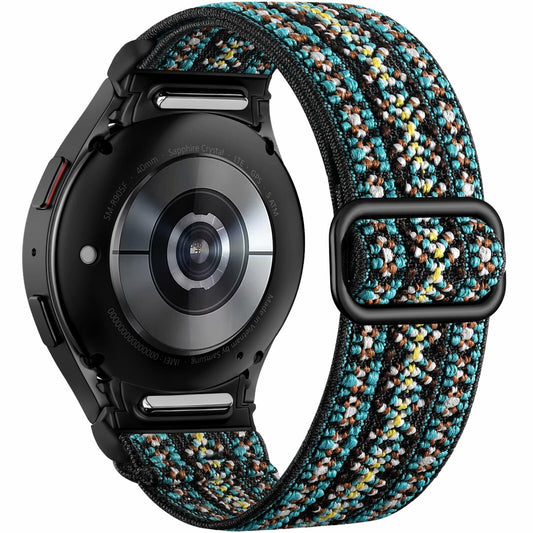 SNBLK Elastic Bands 20mm Nylon Strap Compatible Samsung Galaxy Watch 40-47mm