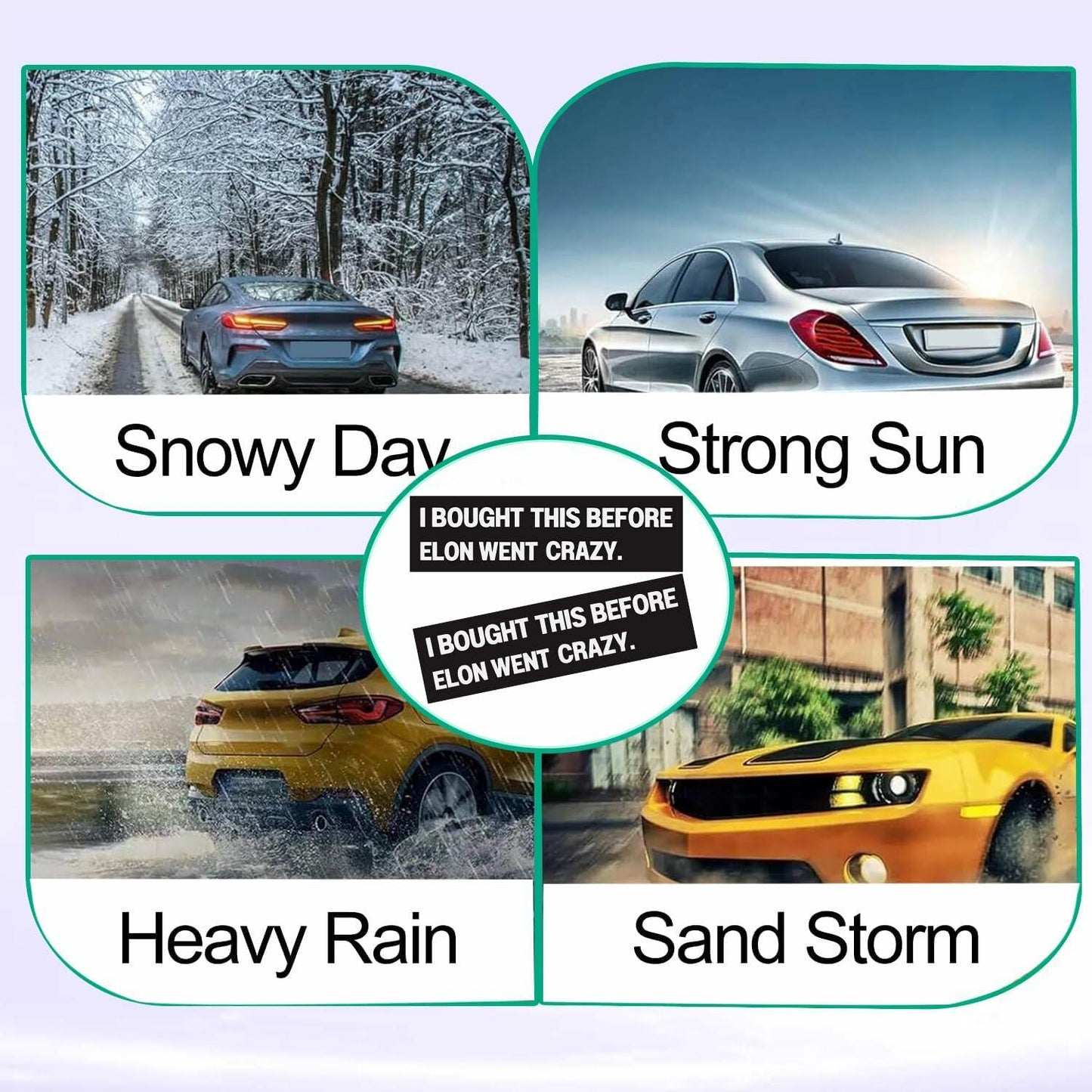 Generic Kamala Harris 2024 President Campaign Car Stickers 10 Pack Blue